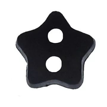 Набор пуговиц "Звездочки", цвет черный (Gamma)