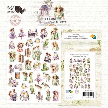 Набор высечек "Spring with love. Mix", 39 шт (DreamLight Studio)