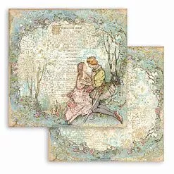 УЦЕНКА Бумага 30х30 см "Sleeping beauty. Lovers" (Stamperia)