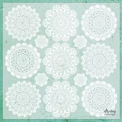 Веллум 30х30 см "Doilies" (Mintay)