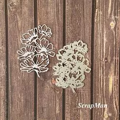 Нож "Цветение 3", 7х10 см (Scrapman)