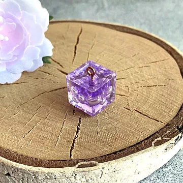 Миниатюра "Куб с жемчугом. Фиолетовый", 1 шт (Китай)