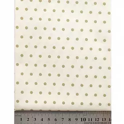 Отрез ткани 50х55 см "Винтажный бежевый в крупный горох" (PEPPY)