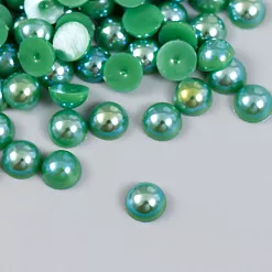 Набор полужемчужин "Зелёная гамма", 0,8 см (АртУзор)