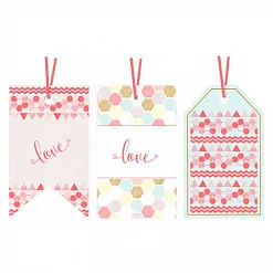 Набор мини бирок и штампов "Geometric Neon" (DoCrafts) Набор мини бирок и штампов "Geometric Neon" (DoCrafts)