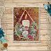 Тканевая карточка "Богемное Рождество. Свеча" (ScrapMania)