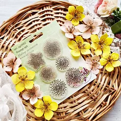 Штамп "Цветочный 1", 3,7 см (AgiArt)