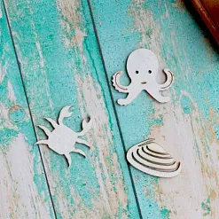 Набор украшений из чипборда "Морские животные 2" (ScrapКрым)