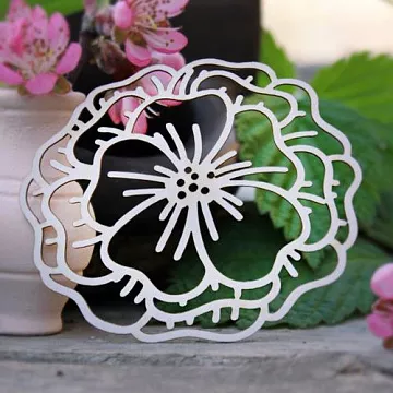 Украшение из чипборда "Цветок" (ScrapКрым)