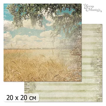 20х20 Бумага "Родная. Дизайн 2" (ScrapMania)