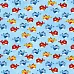 Отрез ткани 50х55 см "Веселые рыбки" (PEPPY)