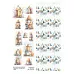 Лист с картинками 10х30 см "Снежинки-мандаринки. Дома" (ScrapMania)