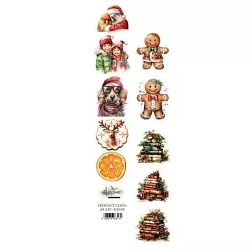 Бумага 6х30 см "Ho Ho Ho 03" (Alchemy of Art)