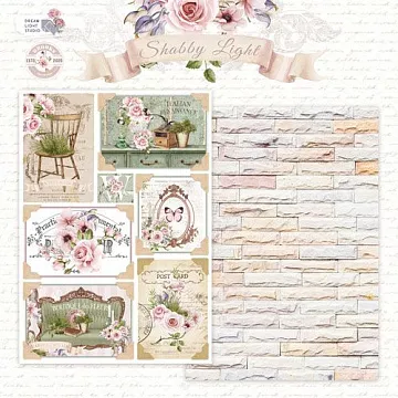 Бумага А5 "Shabby Light. Карточки" (DreamLight Studio)