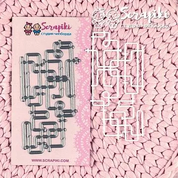 Нож "Трубы", 6х10,5 см (Scrapiki)