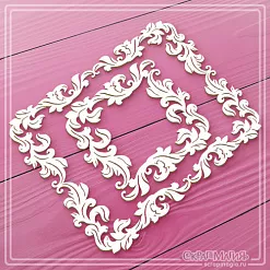 Чипборд "Рамки из завитков" (СкрапМагия)