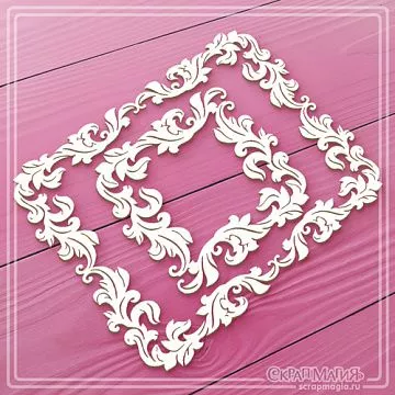 Чипборд "Рамки из завитков" (СкрапМагия)