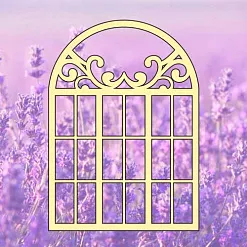 Украшение из чипборда "Французское окно 2" (Muscari)