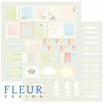 Бумага "Детская коллекция. Билет в детство" (Fleur-design)