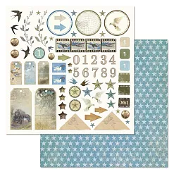 Набор бумаги 30,5х30,5 см "Родная", 12 листов (ScrapMania)