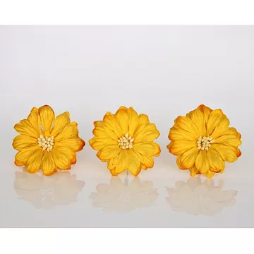 Цветок герберы "Желтый" (Craft)