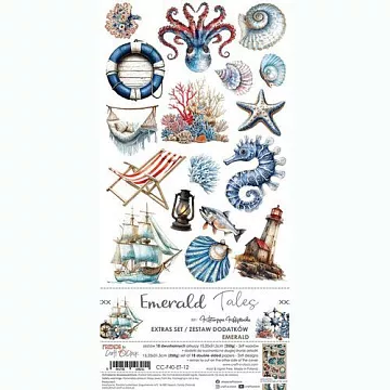 Набор бумаги 30х15 см "Emerald tales. Something", 18 листов (CraftO'clock)