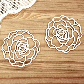 Набор украшений из чипборда "Цветы 47" (Просто небо)