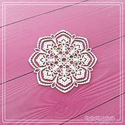 Чипборд "Мандала. Кружевная салфетка 6" (СкрапМагия) Чипборд "Мандала. Кружевная салфетка 6" (СкрапМагия)