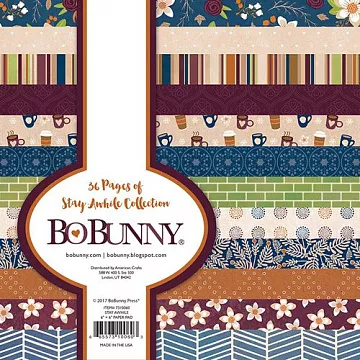 Набор бумаги 15х15 см "Stay awhile", 36 листов (BoBunny)