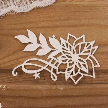 Чипборд "Новогодний орнамент 11", 5,7х7,8 см (Просто небо)