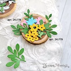 Нож "Полянка. Лесные веточки", 3,5х3,6 см (ScrapMania)