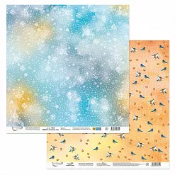 Набор бумаги 30х30 см "Снежный лес", 7 листов (Mr.Painter) Набор бумаги 30х30 см "Снежный лес", 7 листов (Mr.Painter)