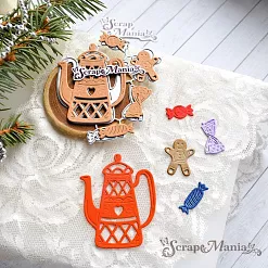 Нож "Чаепитие. С конфетами и пряником", 4,7х6 см (ScrapMania)