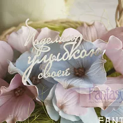 Чипборд "Поделись улыбкою своей 3", 6,5х5 см (Fantasy) Чипборд "Поделись улыбкою своей 3", 6,5х5 см (Fantasy)