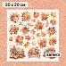 Калька 20х20 см "Художница Осень 21", плотность 110 гр/м2 (ScrapMania)