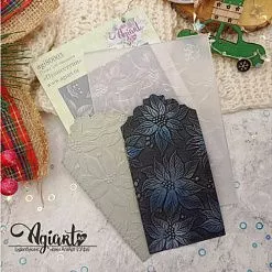 Папка для тиснения А6 "Пуансеттии 3D" (AgiArt)