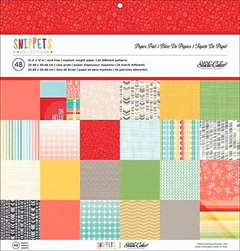 Набор бумаги 30х30 см "Лоскутки", 48 листов 