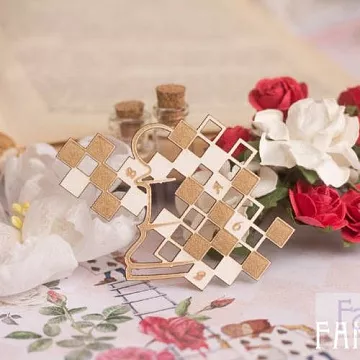 Украшение из чипборда "Шахматная доска" (Fantasy)