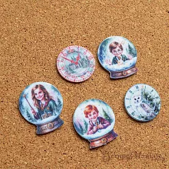 Набор тканевых высечек "Рождество у волшебников. Детали", 28 шт (ScrapMania)