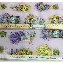 Отрез ткани 50х55 см "Букеты лаванды" (Peppy)