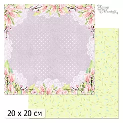 20х20 Бумага "Весенние тюльпаны. Дизайн 7" (ScrapMania)