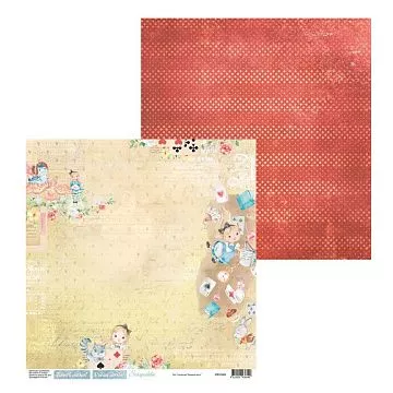 Бумага 30х30 см "Малышка Алиса. Лист 02" (Scrapodelie)