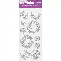 Наклейки 10х23 см "Цветочные рамочки" (Mr.Painter) Наклейки 10х23 см "Цветочные рамочки" (Mr.Painter)