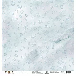 Набор бумаги 30х30 см "School", 12 листов (MonaDesign)