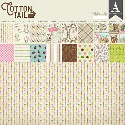 Набор бумаги 30х30 см "Cottontail", 18 листов (Authentique)
