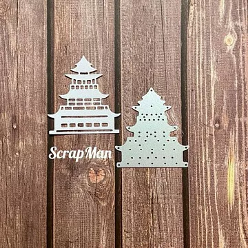 Нож "Пагода 1", 5,8х6,3 см (Scrapman) Нож "Пагода 1", 5,8х6,3 см (Scrapman)