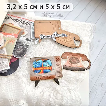 Нож "СССР. Говорит и показывает...", 5х5 см (ScrapMania)