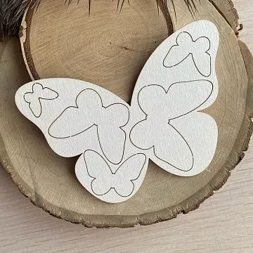 Заготовка для тиснения "Бабочки", 9,5х12,5 см (Scrapmama)