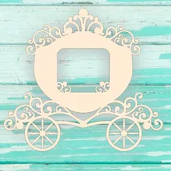 Украшение из чипборда "Карета для принцессы" (Muscari) Украшение из чипборда "Карета для принцессы" (Muscari)