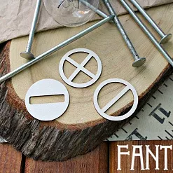 Набор украшений из чипборда "Знаки 472" (Fantasy) Набор украшений из чипборда "Знаки 472" (Fantasy)